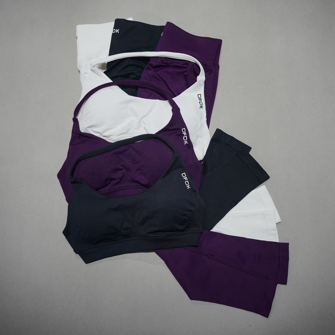 Yoga Y Fitness - DFDK Women's Lace-Up 2Pcs Activewear Set,