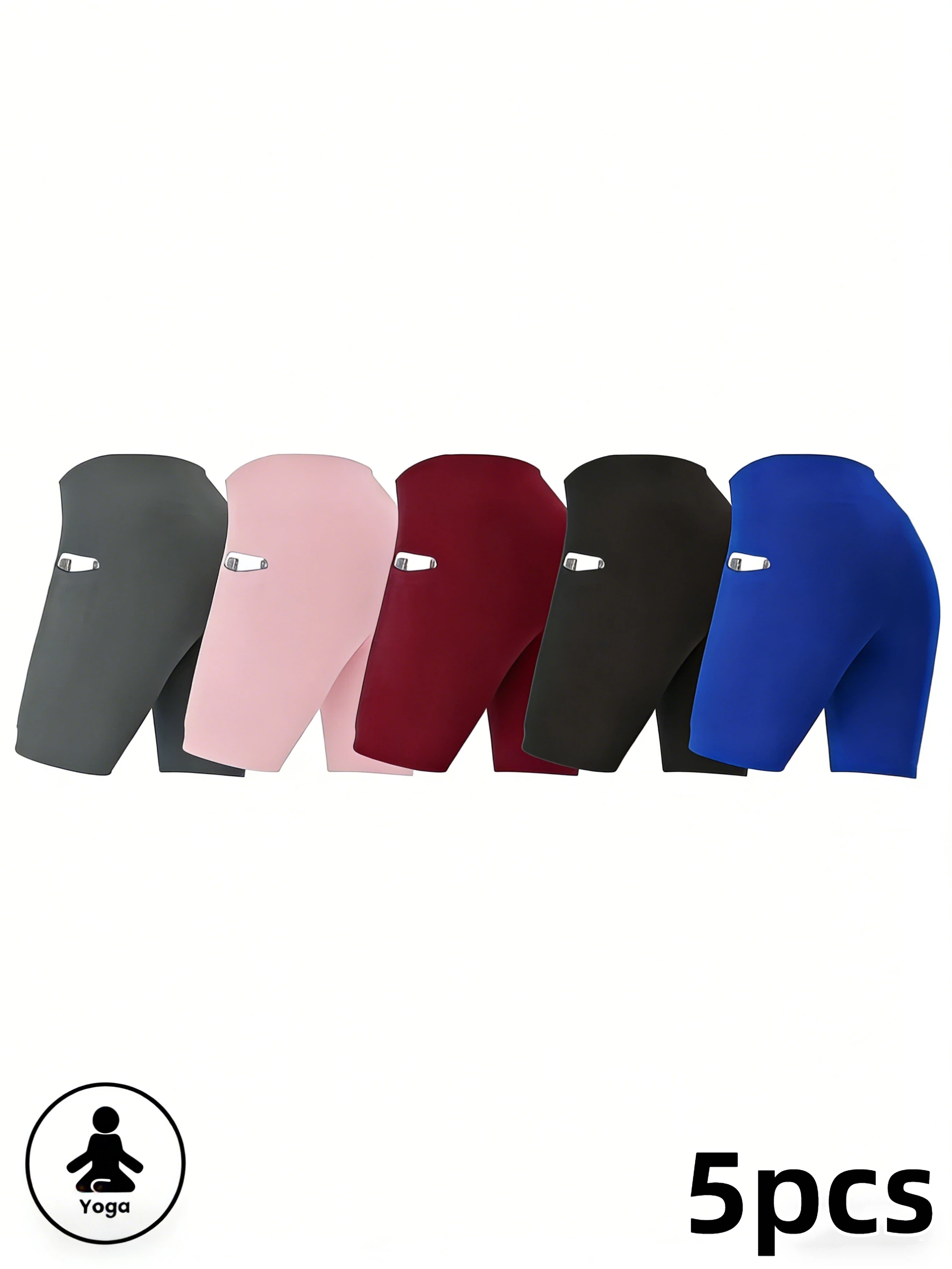 Yoga Fitness Spinning - Women's High-Waisted Hip-Raising Tummy-Controling Exercise Shorts
