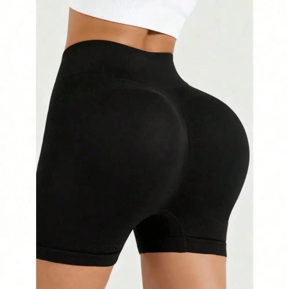 Yoga & Fitness With Denise - Women High Waist Solid Color Short