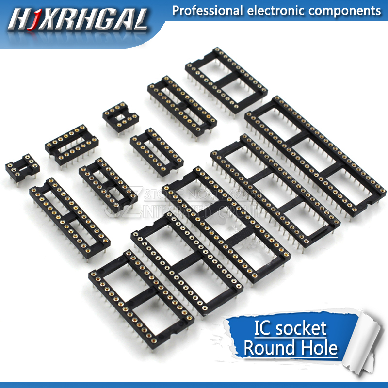 Dip Bar Parallel - 10PCS Round Hole IC socket Connector