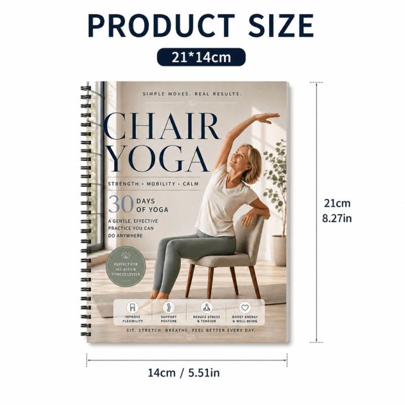 Chair Yoga Spiral Notebook, St - Yoga Fitness Journal recensie en prijs
