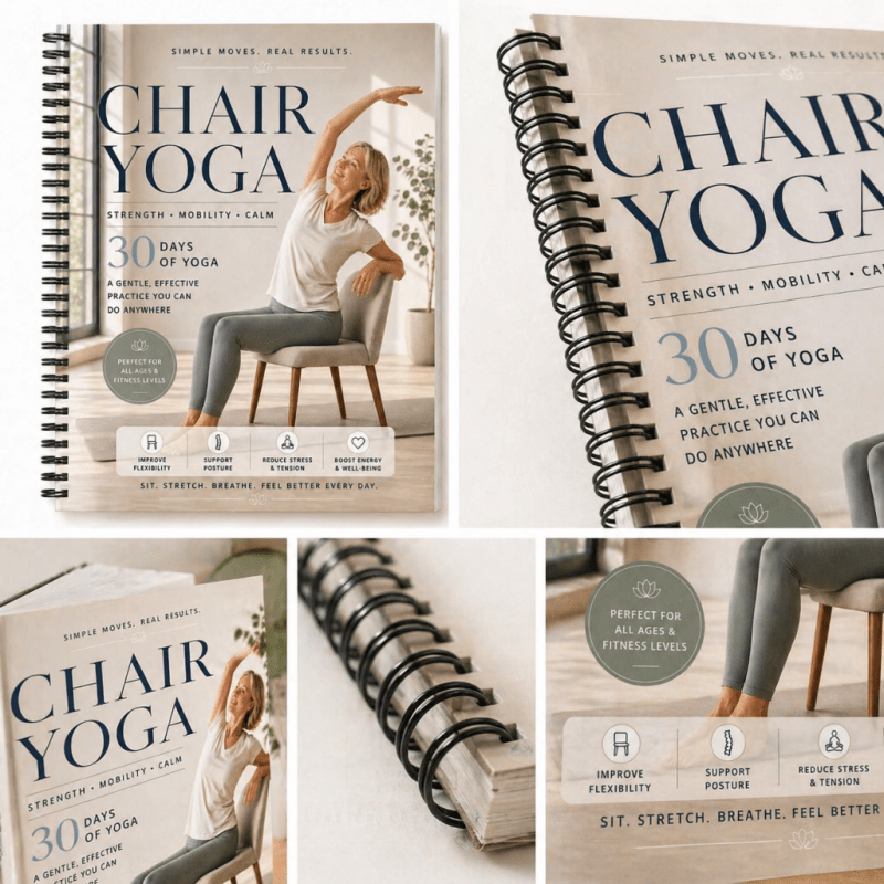 Chair Yoga Spiral Notebook, St - Yoga Fitness Journal recensie en prijs