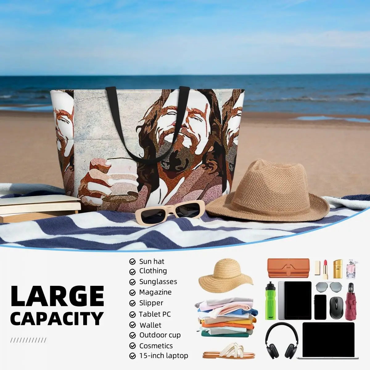 Big Lebowski Dude Portrai Beac - Yoga Fitness Dude recensie en prijs