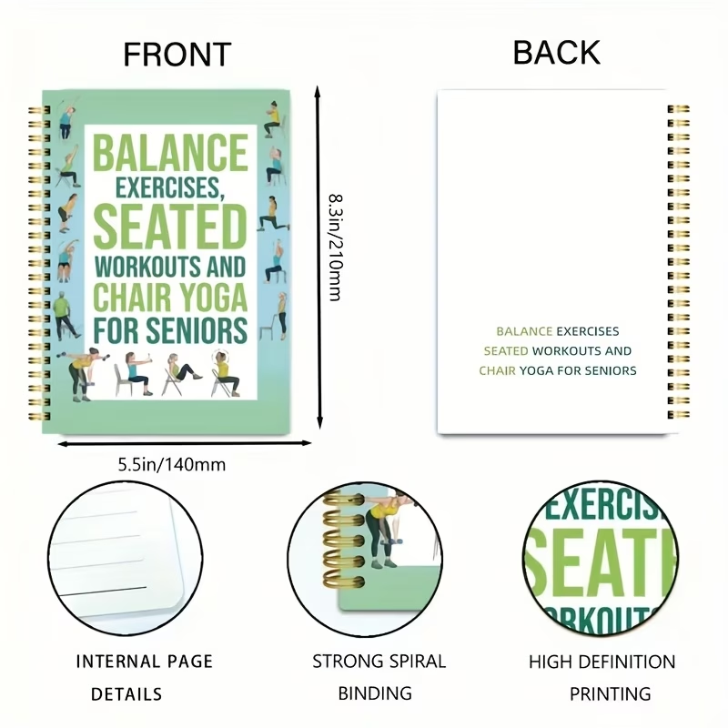 Chair Yoga Exercise Notebook F - Yoga Fitness Journal recensie en prijs