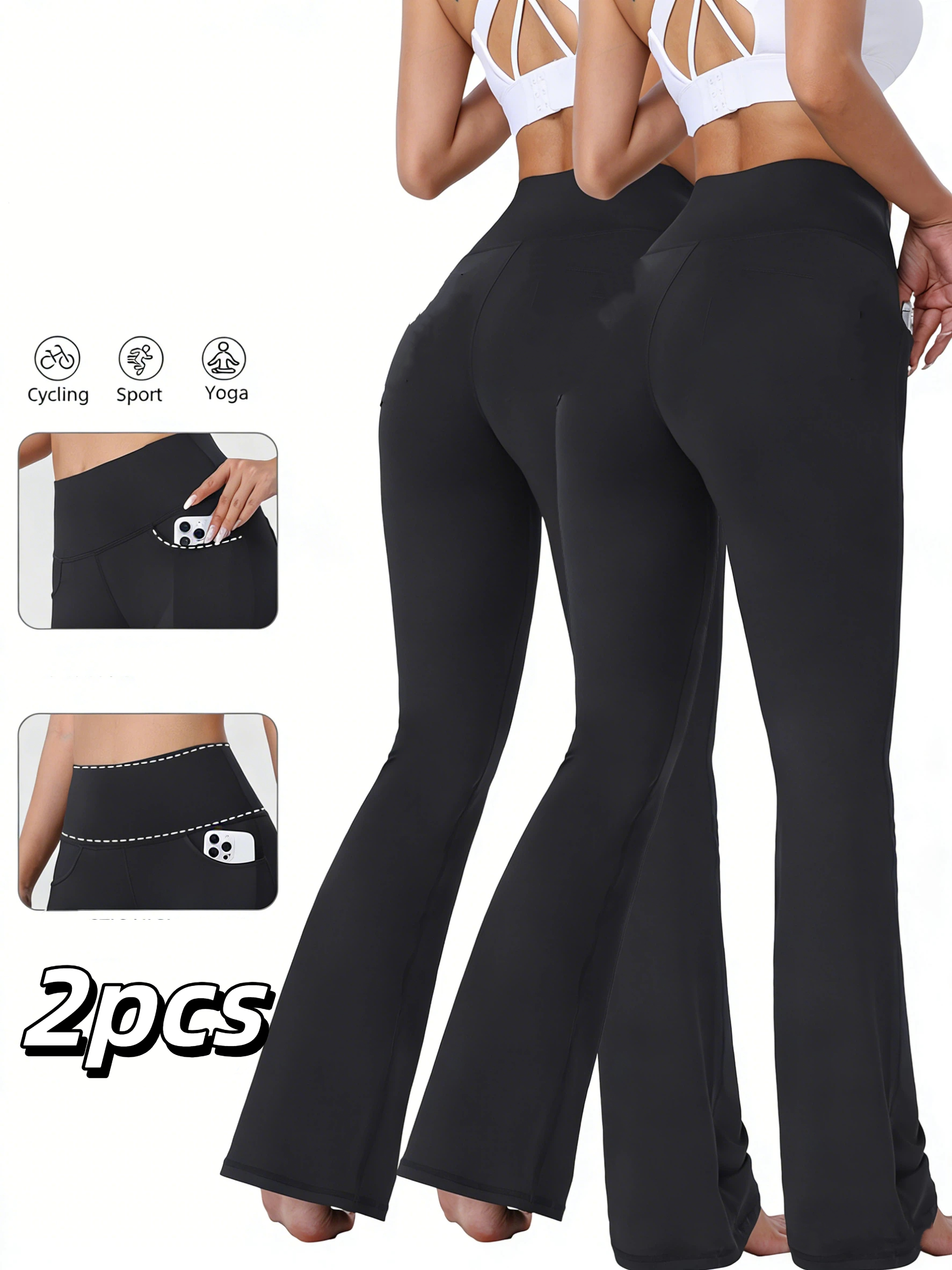 Two-piece women's flared pants - Yoga Daily Fitness recensie en prijs