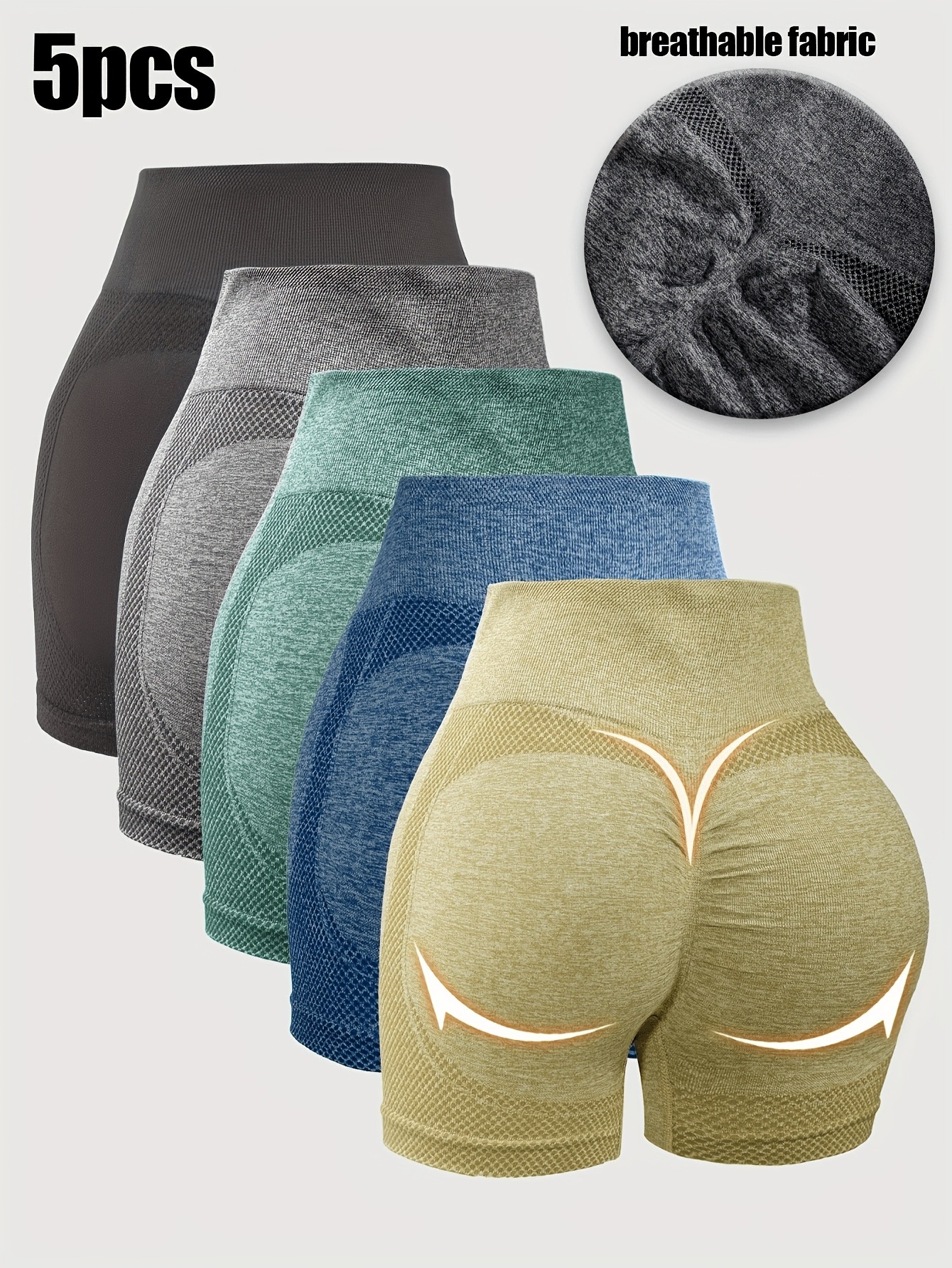 5 Pack Elegant Solid Color Wom - Yoga Daily Fitness recensie en prijs