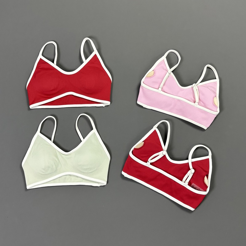Women Contrastline Yoga Bra V  - Yoga Daily Fitness recensie en prijs