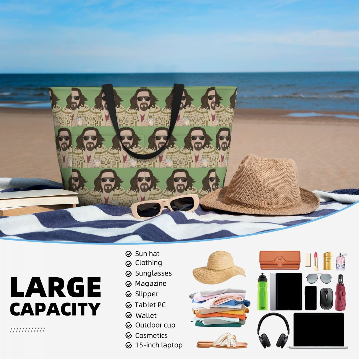 The Dude- The Big Lebowski Bea - Yoga Fitness Dude recensie en prijs