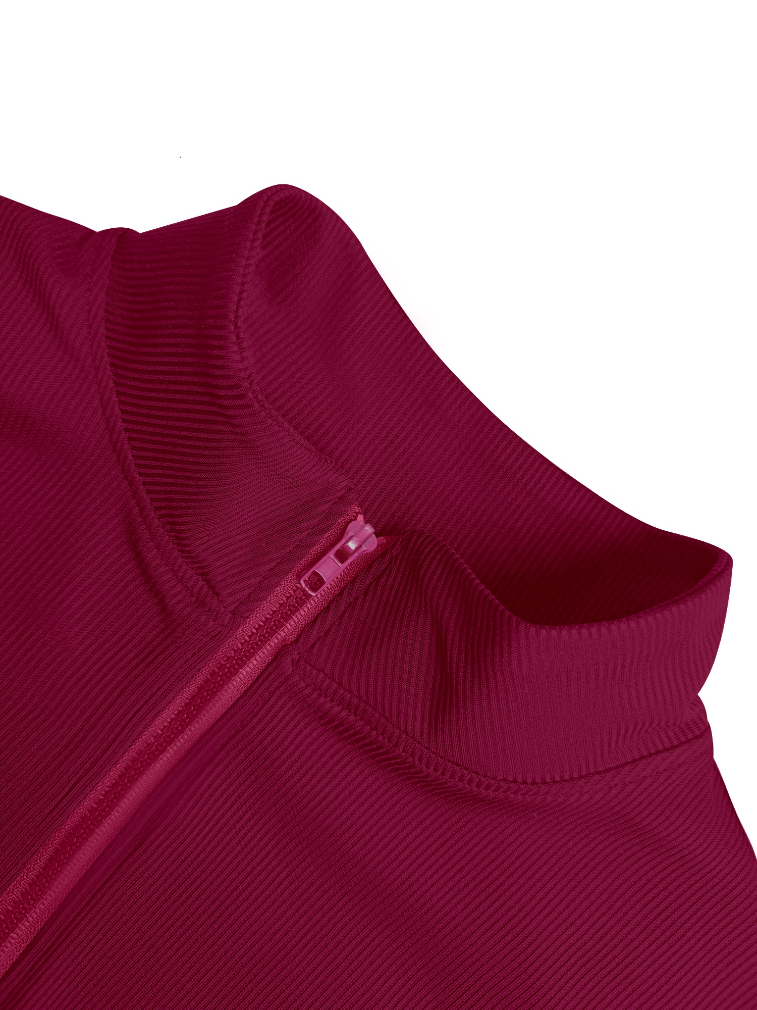 Stretchy Rib Knit Zip-Up Athle - Yoga & Fitness With Denise recensie en prijs