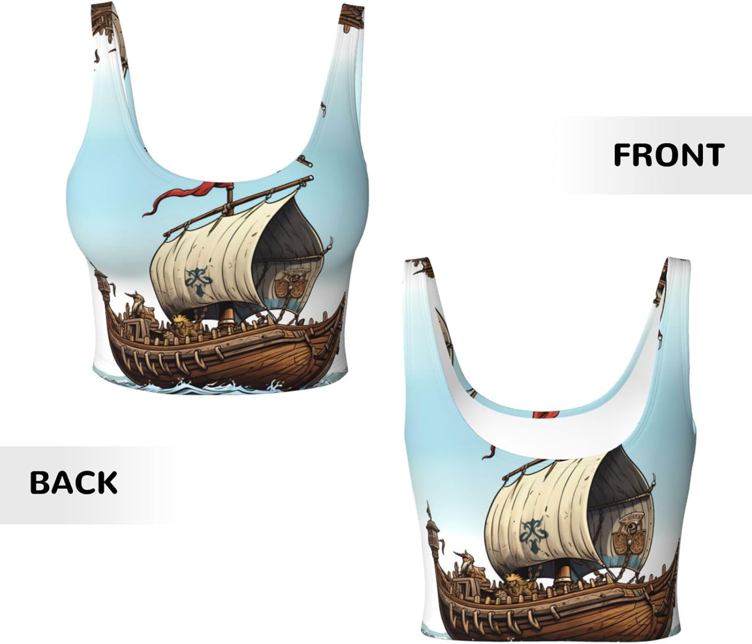 Cartoon Old Boat Prints Women' - Yoga Fitness Workout recensie en prijs