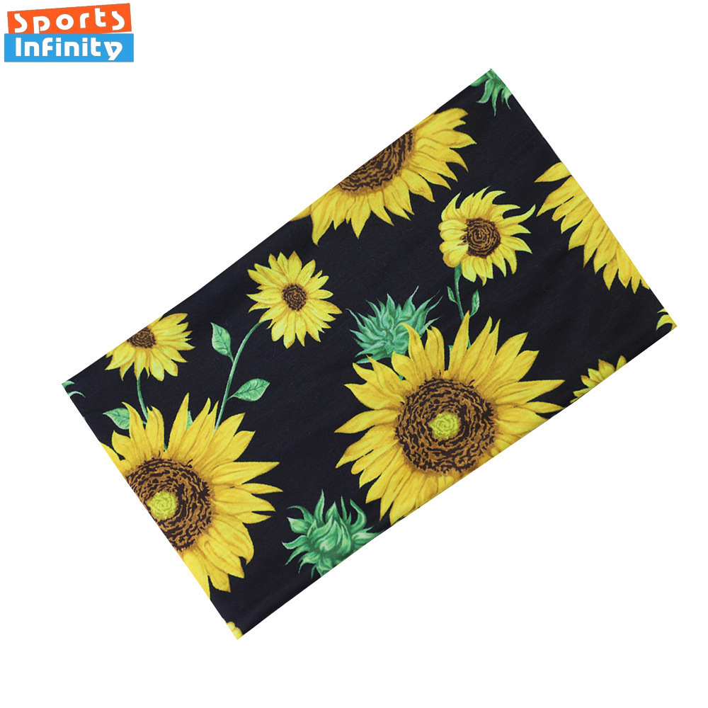 Sunflower Printed Elastic Wide - Yoga Daily Fitness recensie en prijs